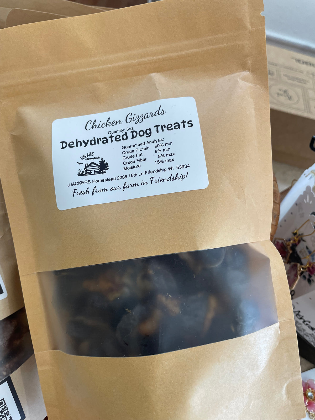 Jackers chicken gizzard dog treats
