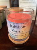 Wildly rooted rainbow citrus candle