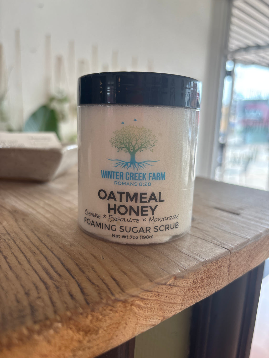 Foaming sugar scrub