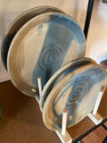 Blue Tan Plates  Fir + Fire Studio