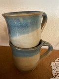 Blue tan dip mug  Fir + Fire Studio