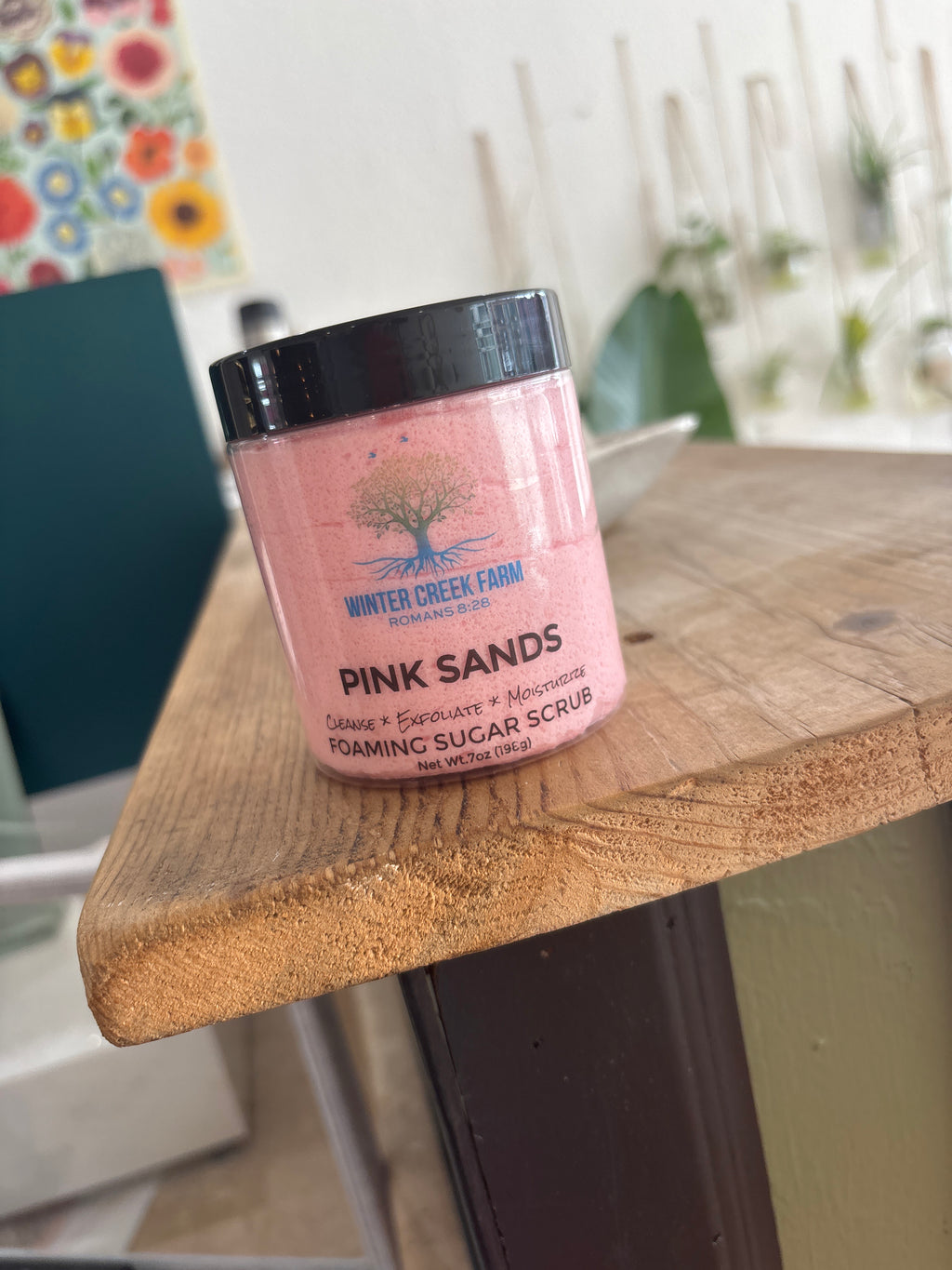 Foaming sugar scrub