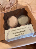 Botanical bath bomb set