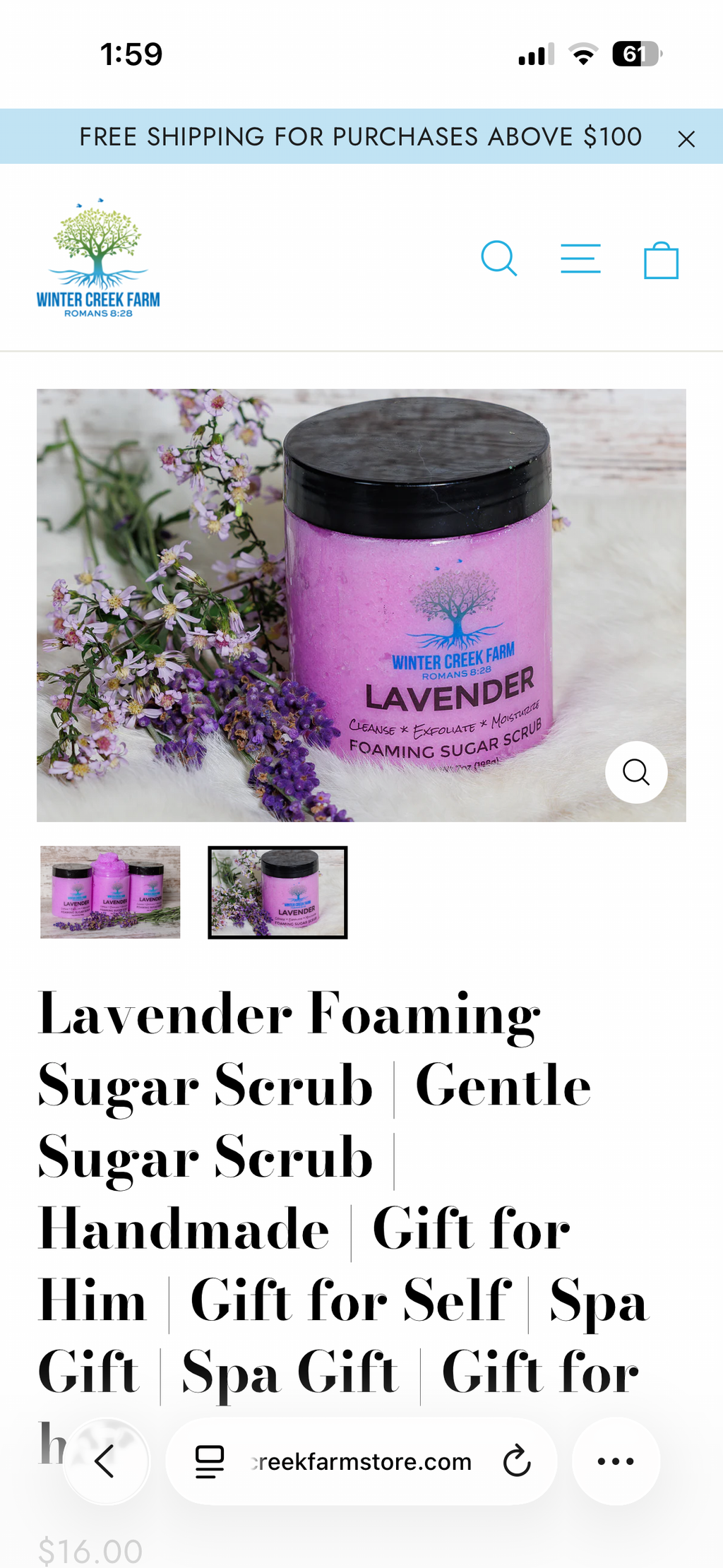 Foaming sugar scrub