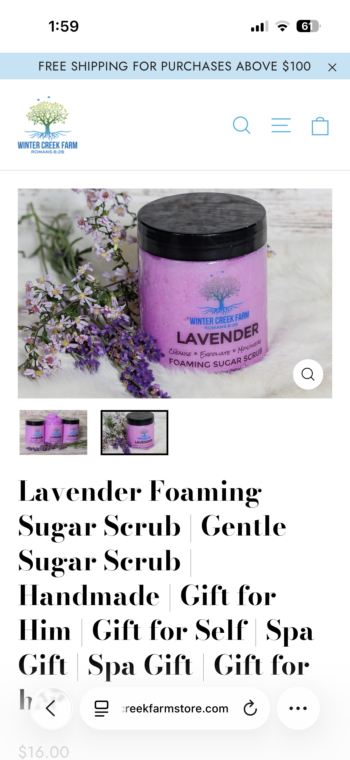 Foaming sugar scrub