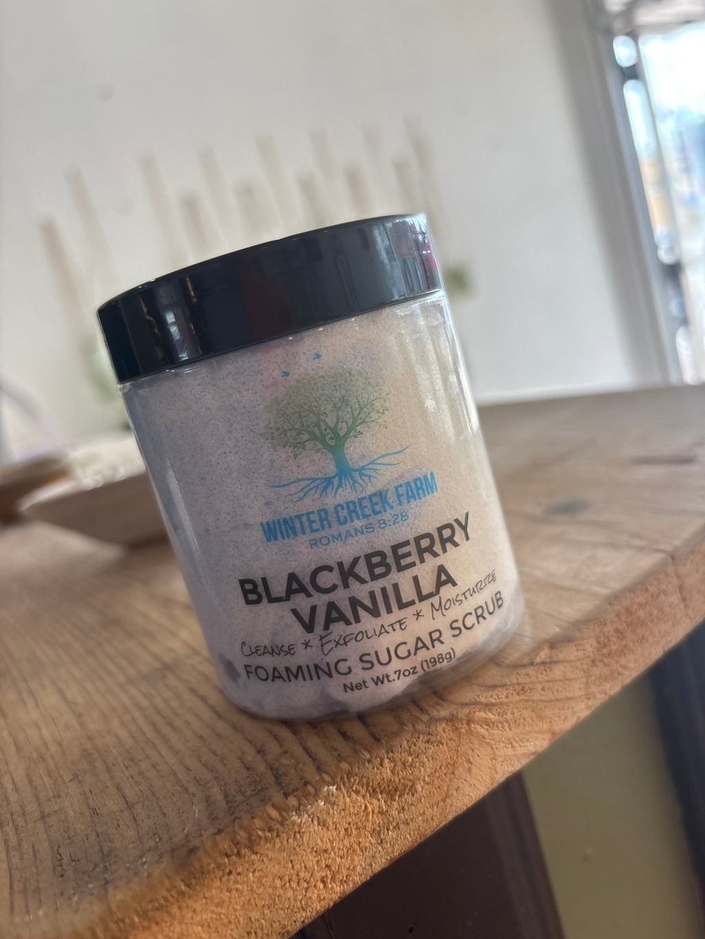 Foaming sugar scrub
