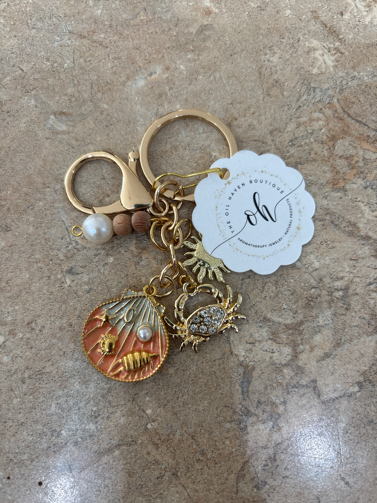 Key Charm/ chain aromatherapy The Oil Company