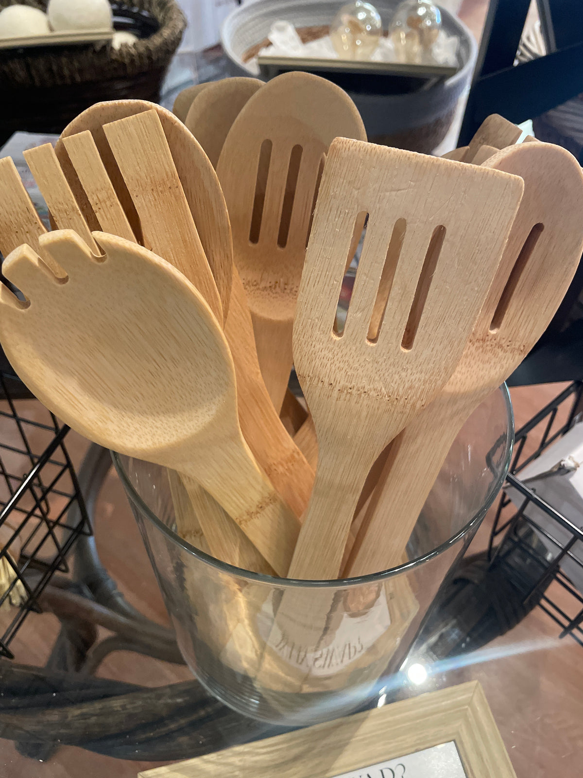 Wood cooking utensils