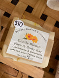 Wildly rooted gentle bloom face & body bar