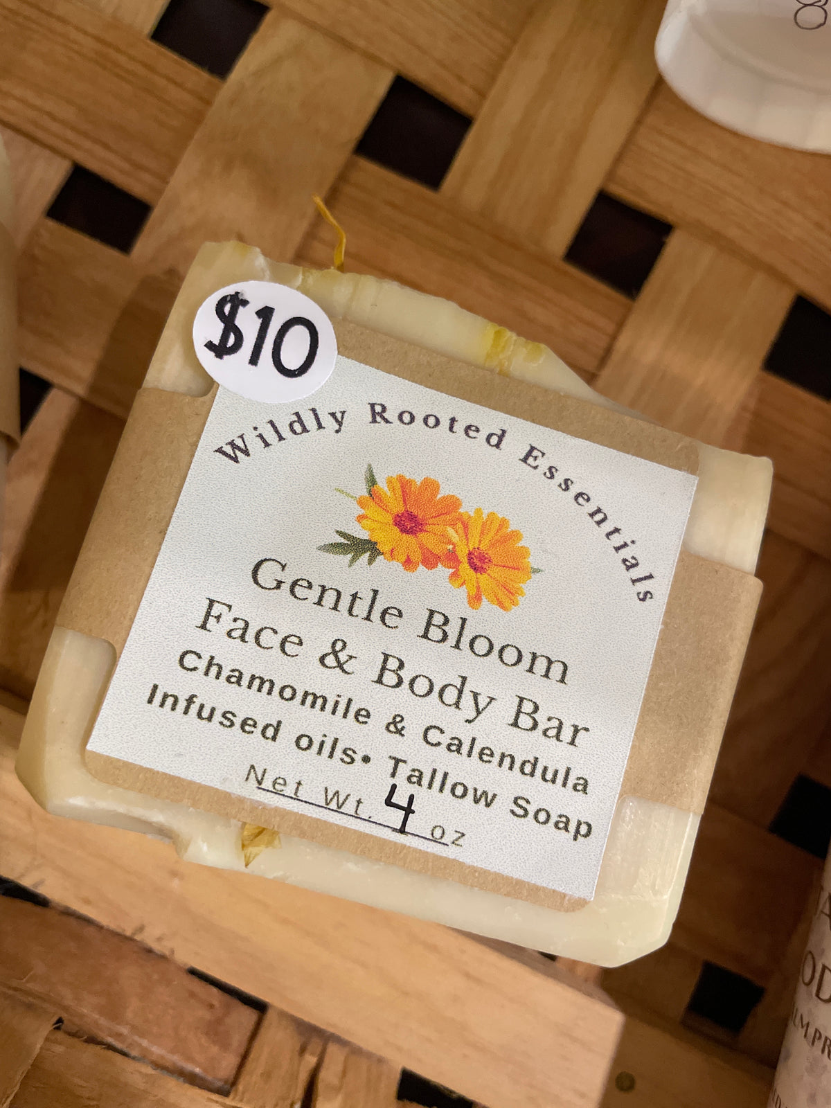 Wildly rooted gentle bloom face & body bar