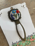 Hand embroidered bookmark