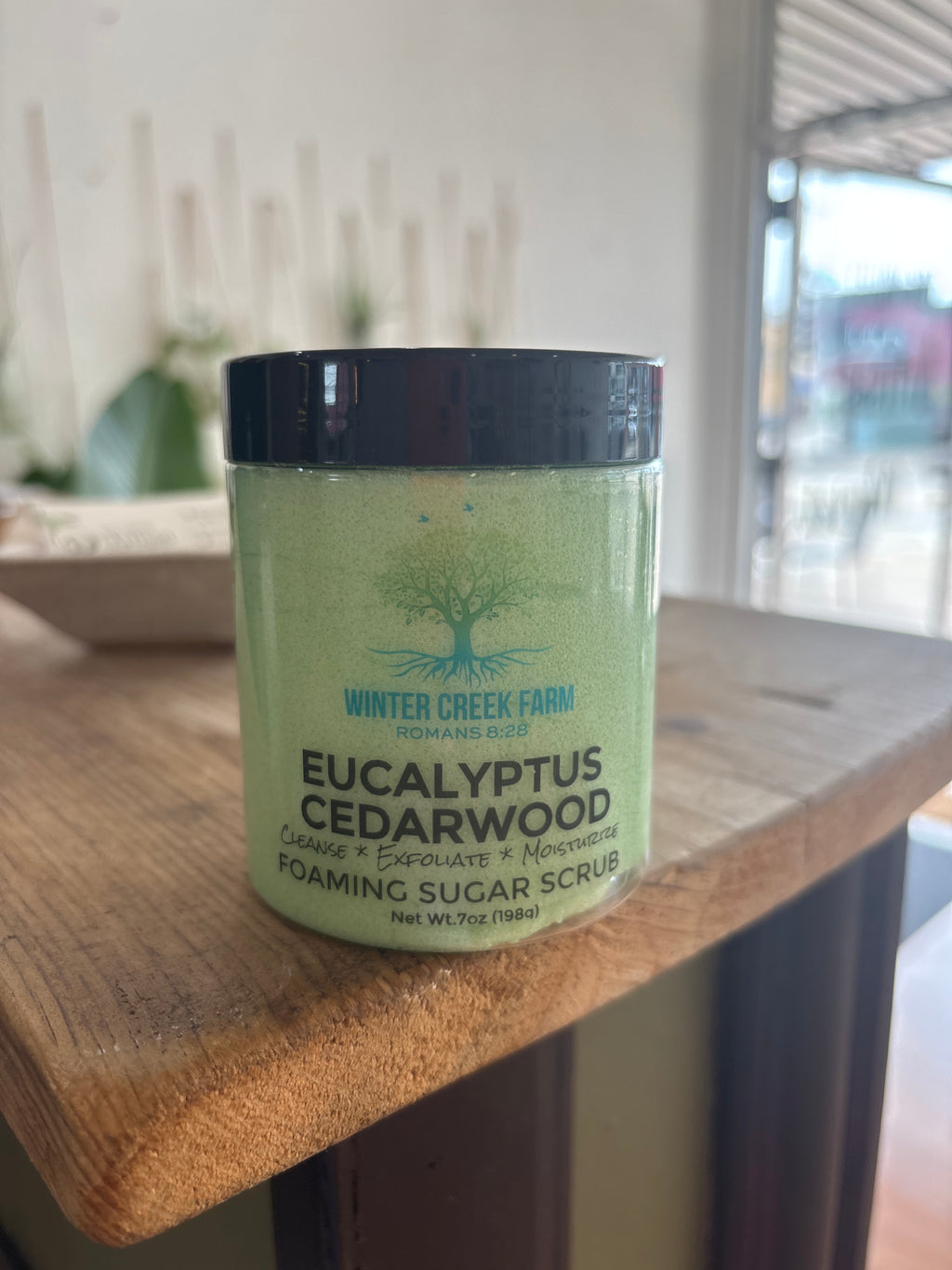 Foaming sugar scrub