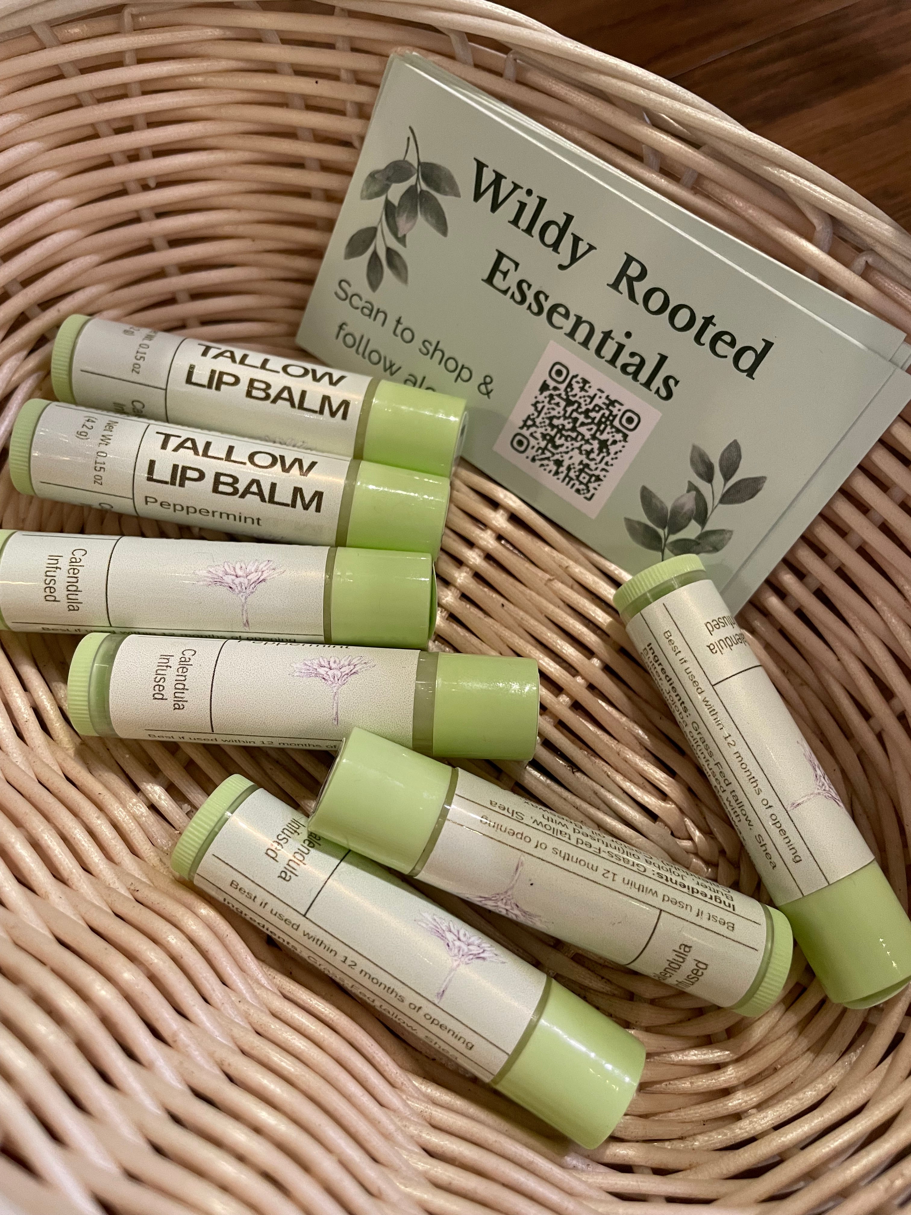Wildly rooted lip balm