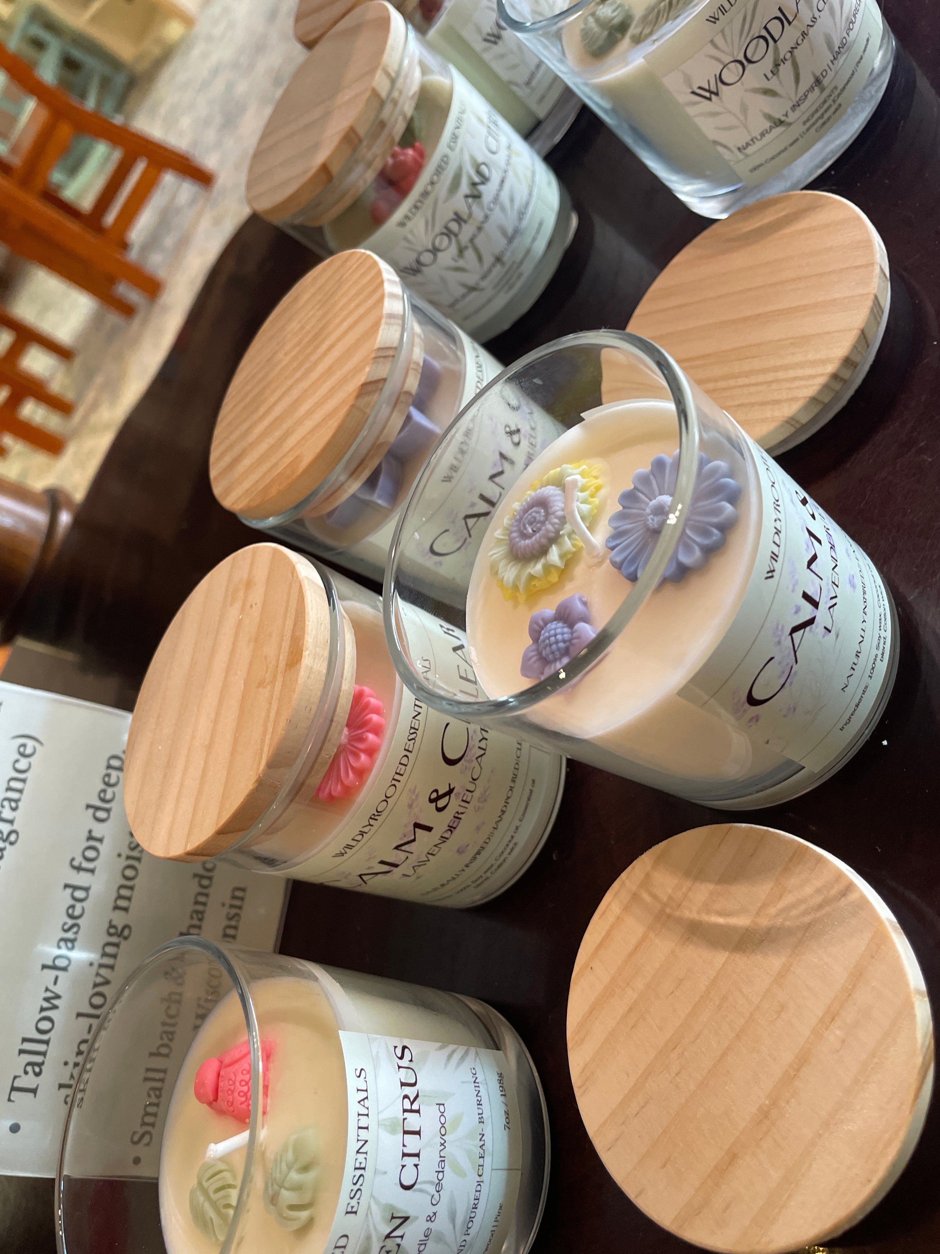 Wildly rooted candle