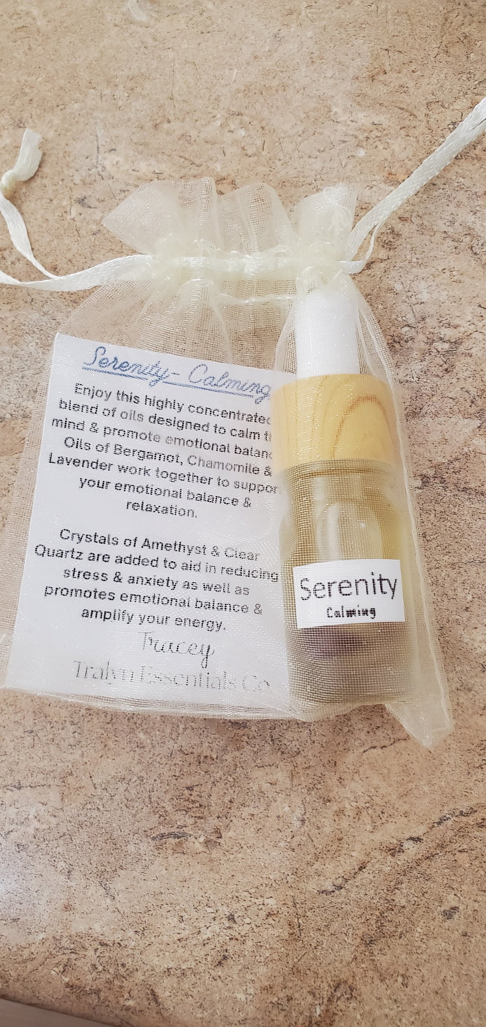 Serenity calming essential oil dropper