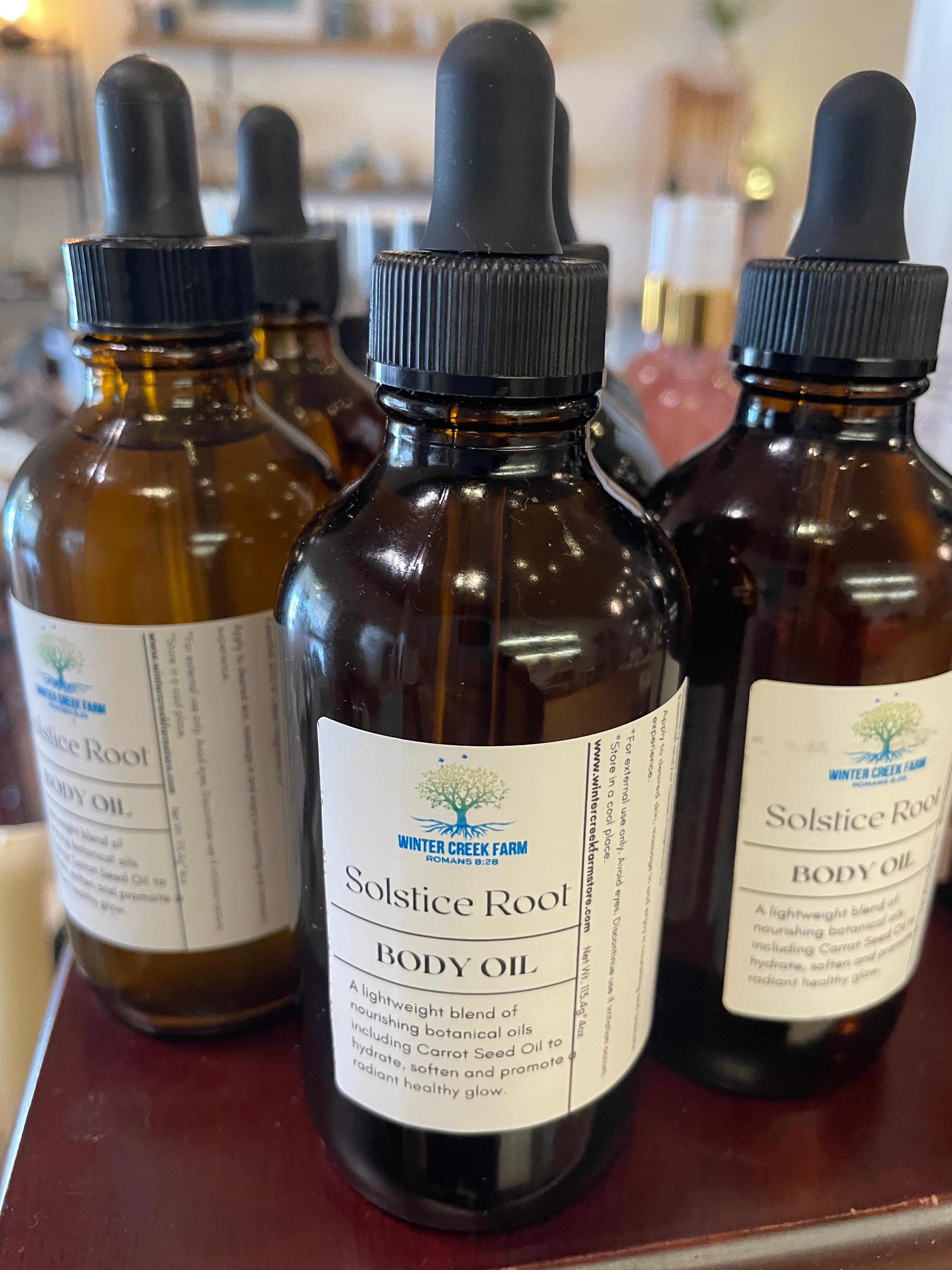 Solstice root body oil