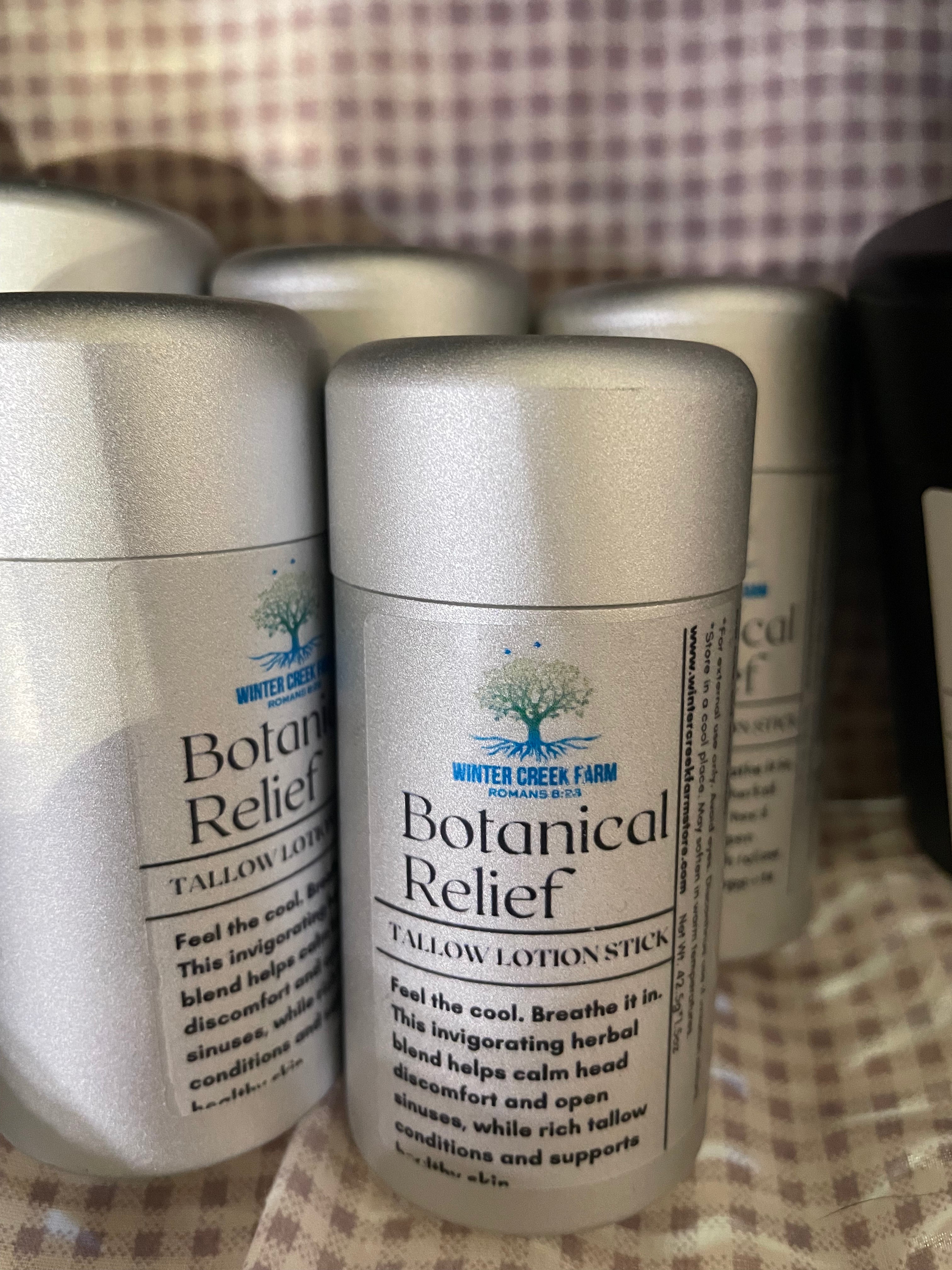 Botanical Relief tallow lotion stick